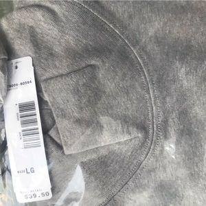 LIGHT GREY - NIB Pendleton Mock Turtleneck, Heathered LIGHT GREY, size L